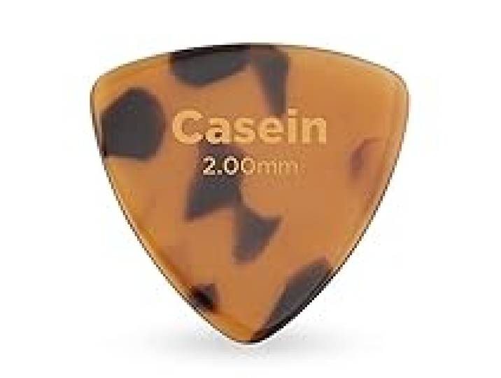 Médiators larges en caséine 346 pour guitare D'Addario Accessories - Médiator avec motif écaille de tortue pour guitare - 1 unité, Extra Heavy, 2 mm
