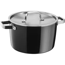 WMF Fleischtopf schwarz, Pfanne + Kochtopf, Schwarz