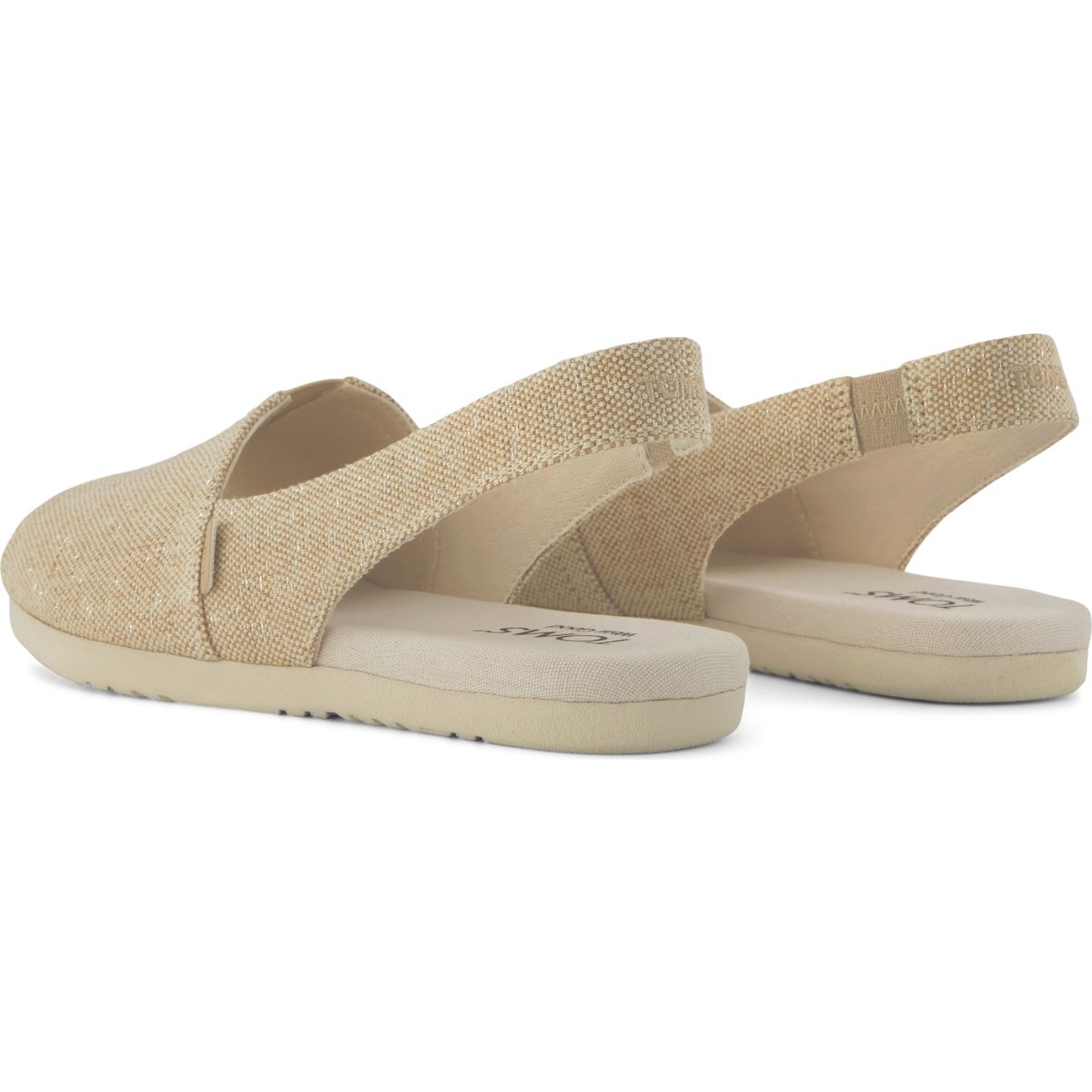 Toms Alpargata Slingback champagne tonal sparkle woven 39 10023065-39