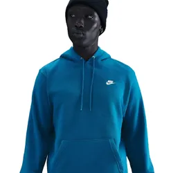 NIKE Club Fleece-Hoodie Herren 301 - green abyss/green abyss/white L