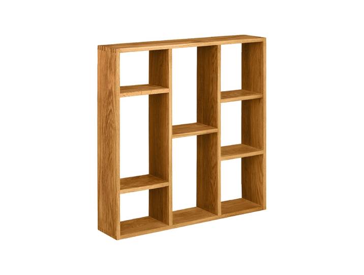Massivholz Wandregal „Carmina“ Eiche Natur Nordic Living