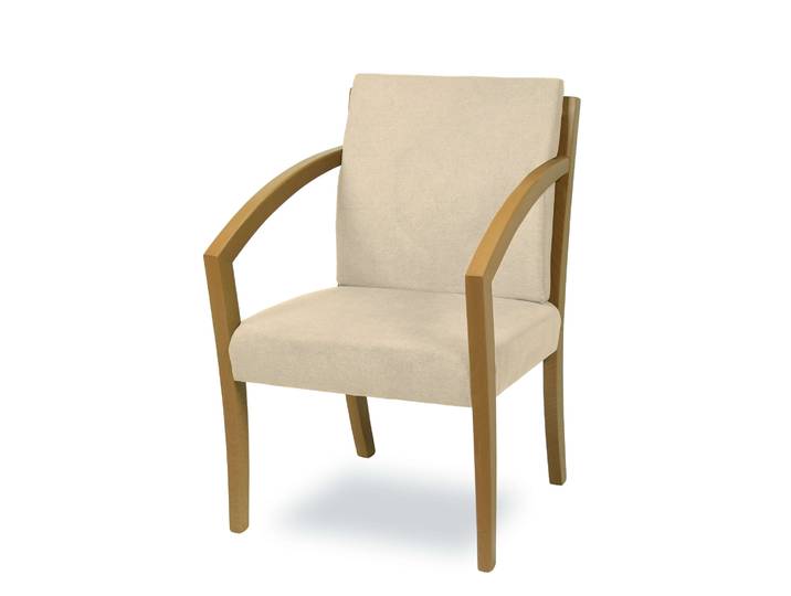 Esszimmerstuhl HOME AFFAIRE G98 George Armlehnstuhl, Sessel, in 3 Gestellfarben Made in Italy , beige (beige, natur, beige), B:58,5cm H:87cm T:65cm, Massivholz, Stühle, Esszimmerstuhl, Extra-confort, Fleckenabweisendes Gewebe, Massivholz