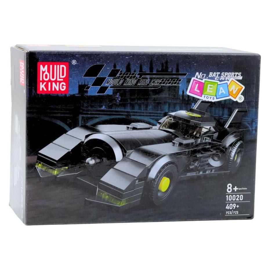 Lean Toys Superhelden-Rennwagen-Bausteine, Schwarz, 409 Teile. (66583499)