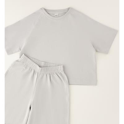 Sportanzug IDO "GIRL SET", Mädchen, Gr. 104, grau, 80% Baumwolle, 20% Polyester, Sportanzüge