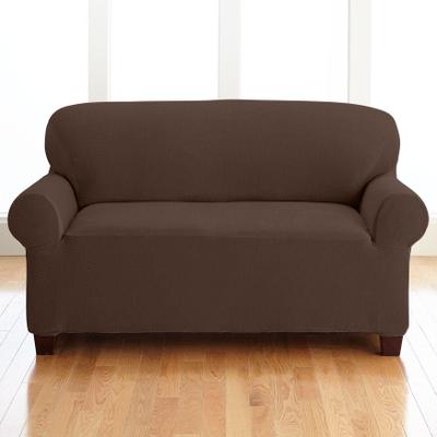 Brighton Slipcover Loveseat by BH Studio in Chocolate