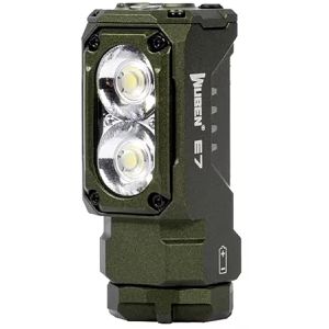 Wuben Taschenlampe E7 LED, aufladbar, 1800 Lumen, 6 cm, wasserdicht, grün