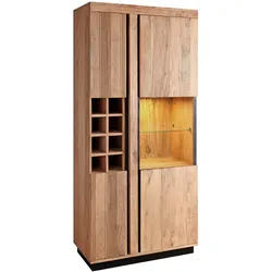 WOLFMÖBEL Weinschrank Paris Holz Grau Stone