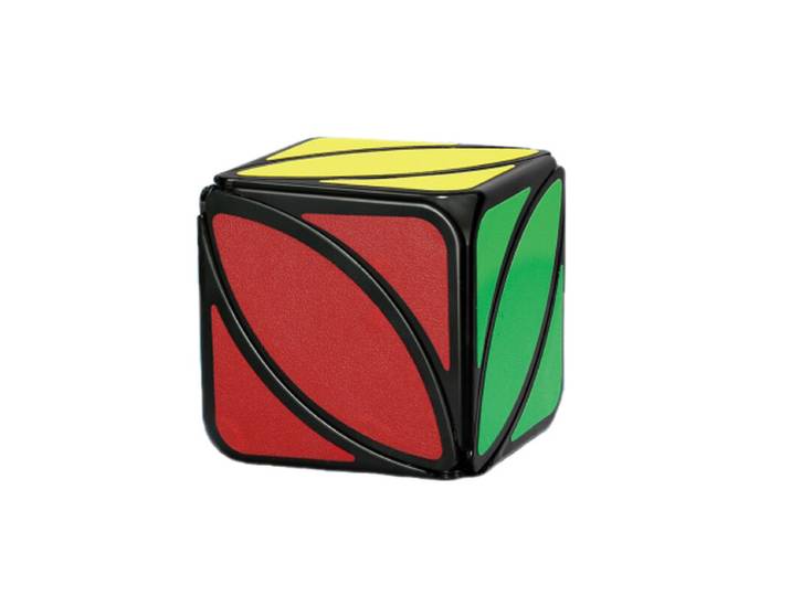 GAN Cube modifié en forme de feuille d'érable, conception traditionnelle avec autocollants, jouet casse-tête fantaisie