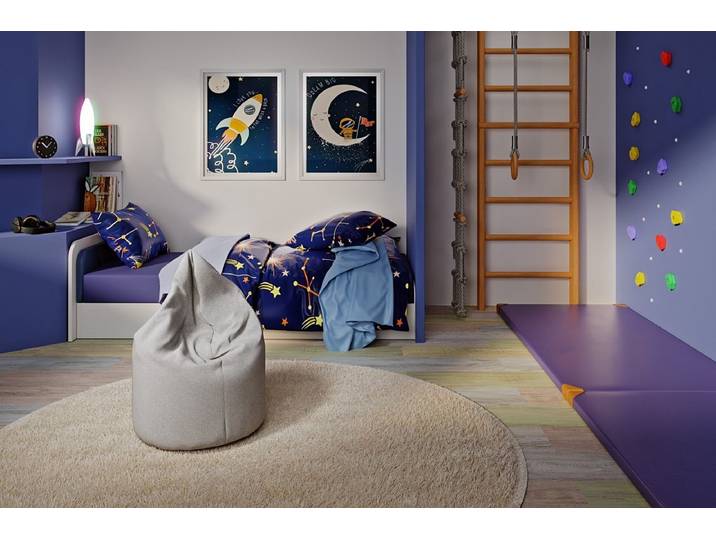 Sitzsack Robin - Hellgrau - Luxusbetten24