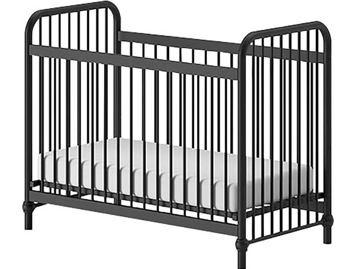 Kinderbett VIPACK Bronxx , schwarz (schwarz matt, schwarz matt, schwarz matt), B:71cm H:102,2cm L:130,7cm, Betten, Kinderbett, aus Metall