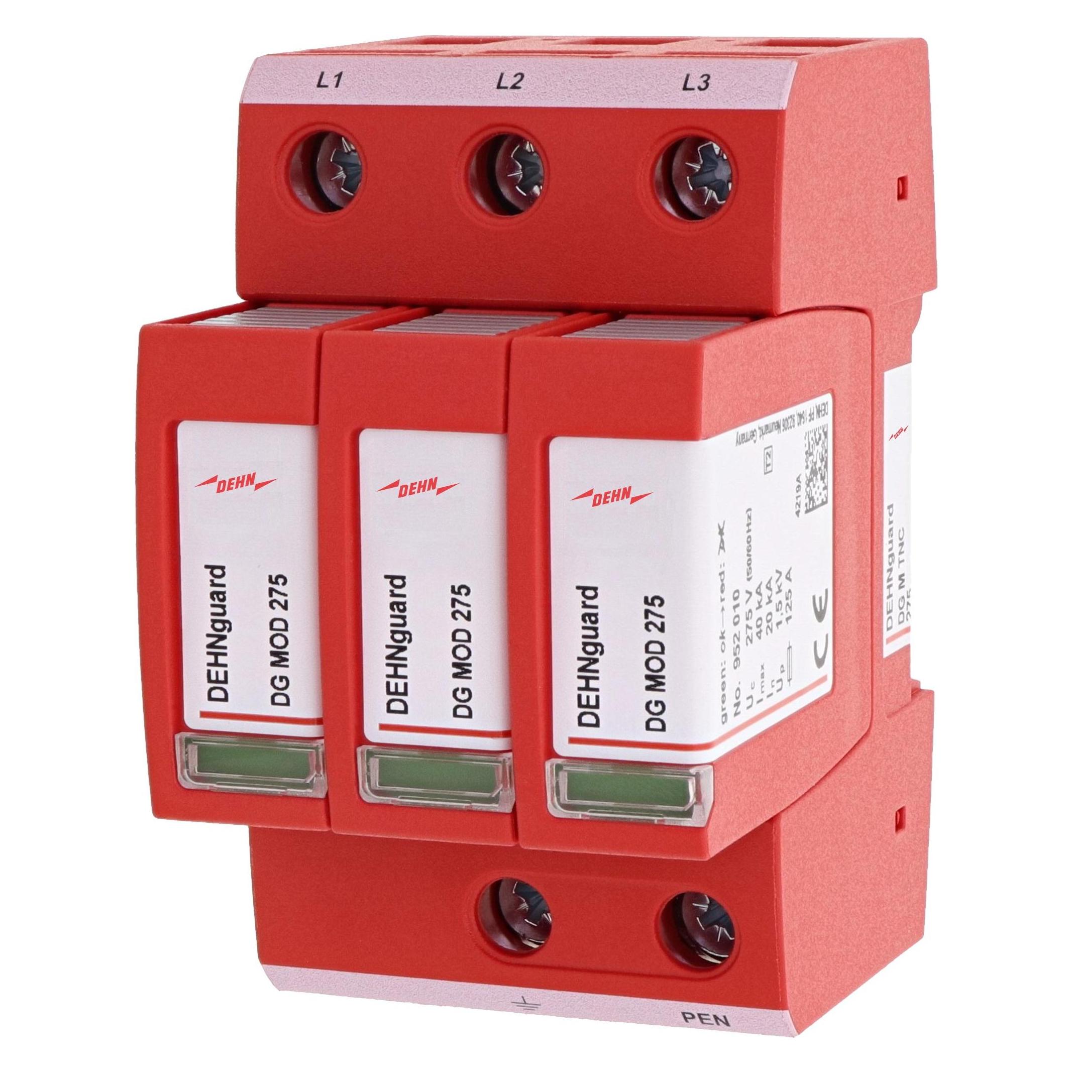 Dehn Type 2 230/400V SPD for 3 pole TNC/S (DG M TNC 275)