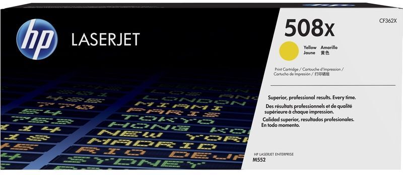 HP 508X (CF362X) - Jaune - Toner - Grande capacité Jaune