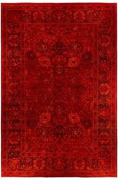 Overton "Overdyed, One-of-a-Kind Hand-Knotted Area Rug - Red - 11' 10"" x 17' 10"""