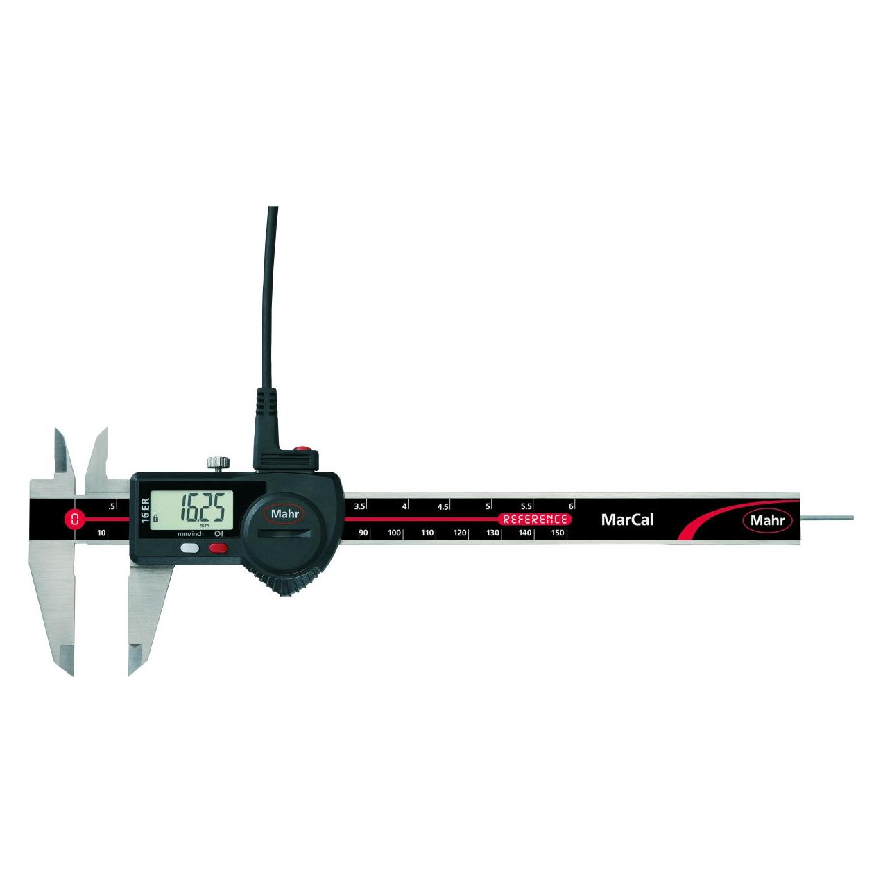 Magni Mahr 4103014 MarCal 16 ER Digitaler Messschieber ohne Reibrad, 0-150 mm Reichweite, runder Tiefensta (15 cm) (4103014)