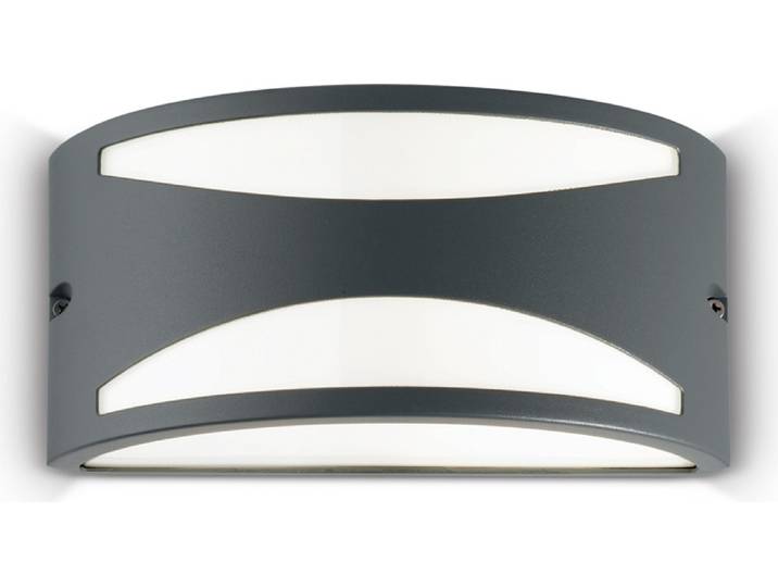 Moderne Wandleuchte Rex-3 Aluminium-Kunststoff Materialien Anthrazit 1 Licht E27
