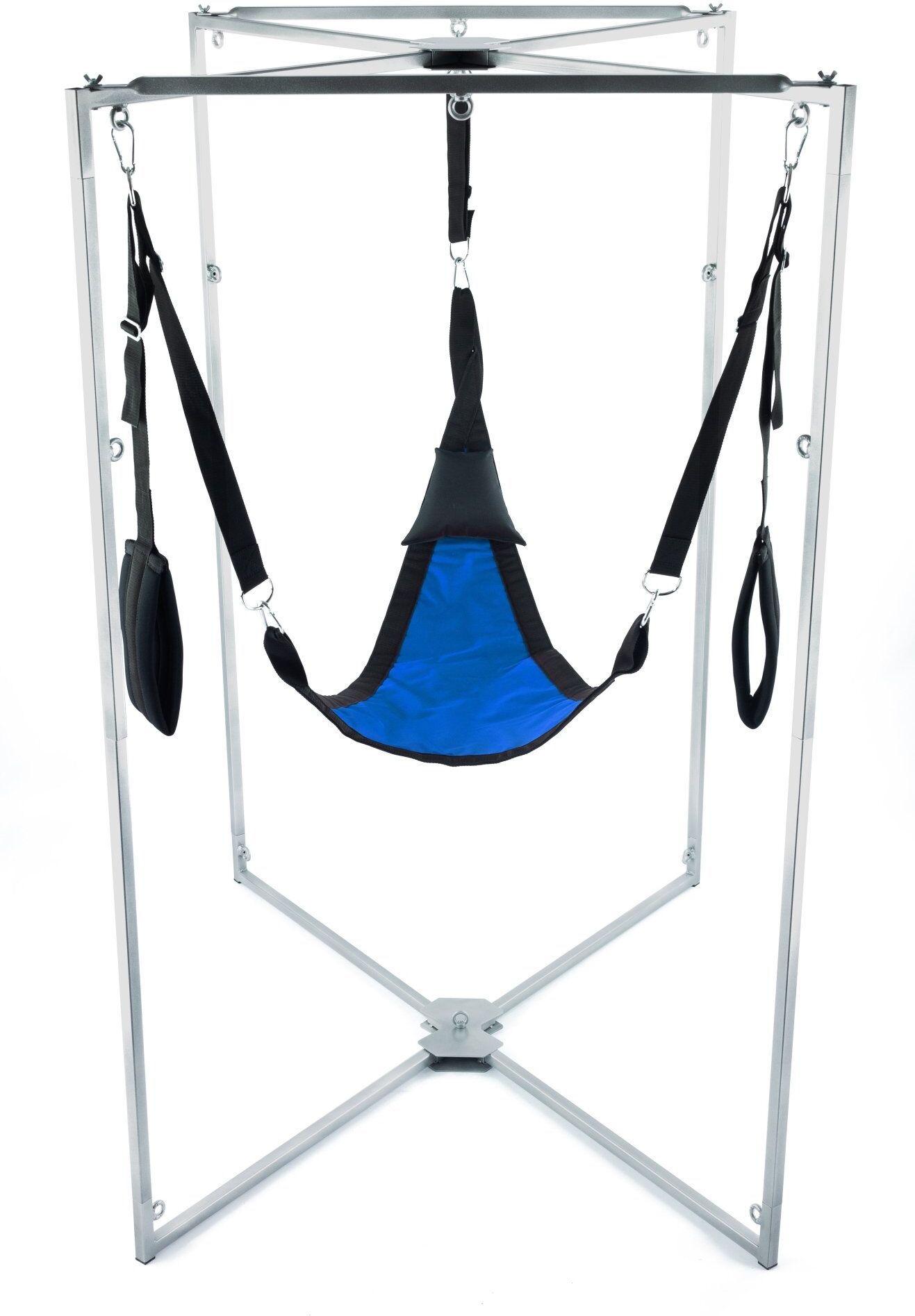 Mr Sling Pack Kit Sling Tissu Triangle Bleu-Noir Armature Grise