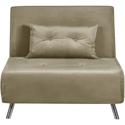 1-SITZER-SCHLAFSOFA Samtstoff Olivgrün Farris