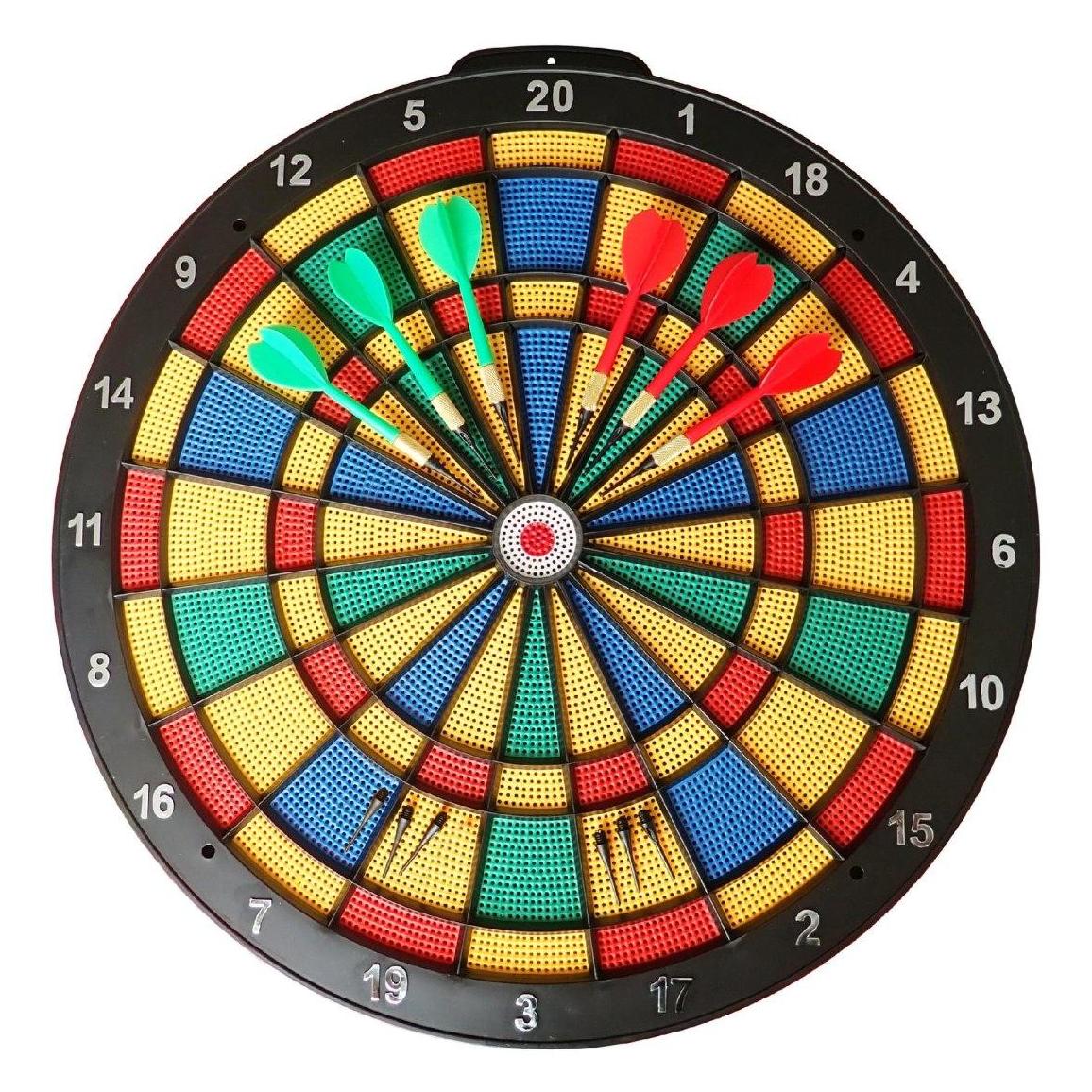 Gazel Zestaw Tarcza Soft Perforowana Dart Gra w Rzutki Lotki KUBISPORT 45 cm (58017642)