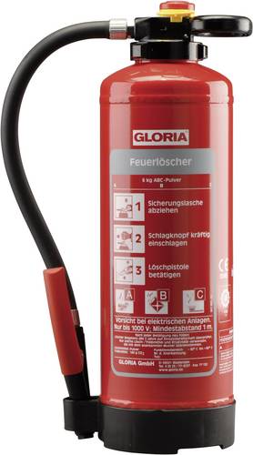 Gloria P12PRO Pulverfeuerlöscher 12l Brandklasse: A, B, C Inhalt 1St.