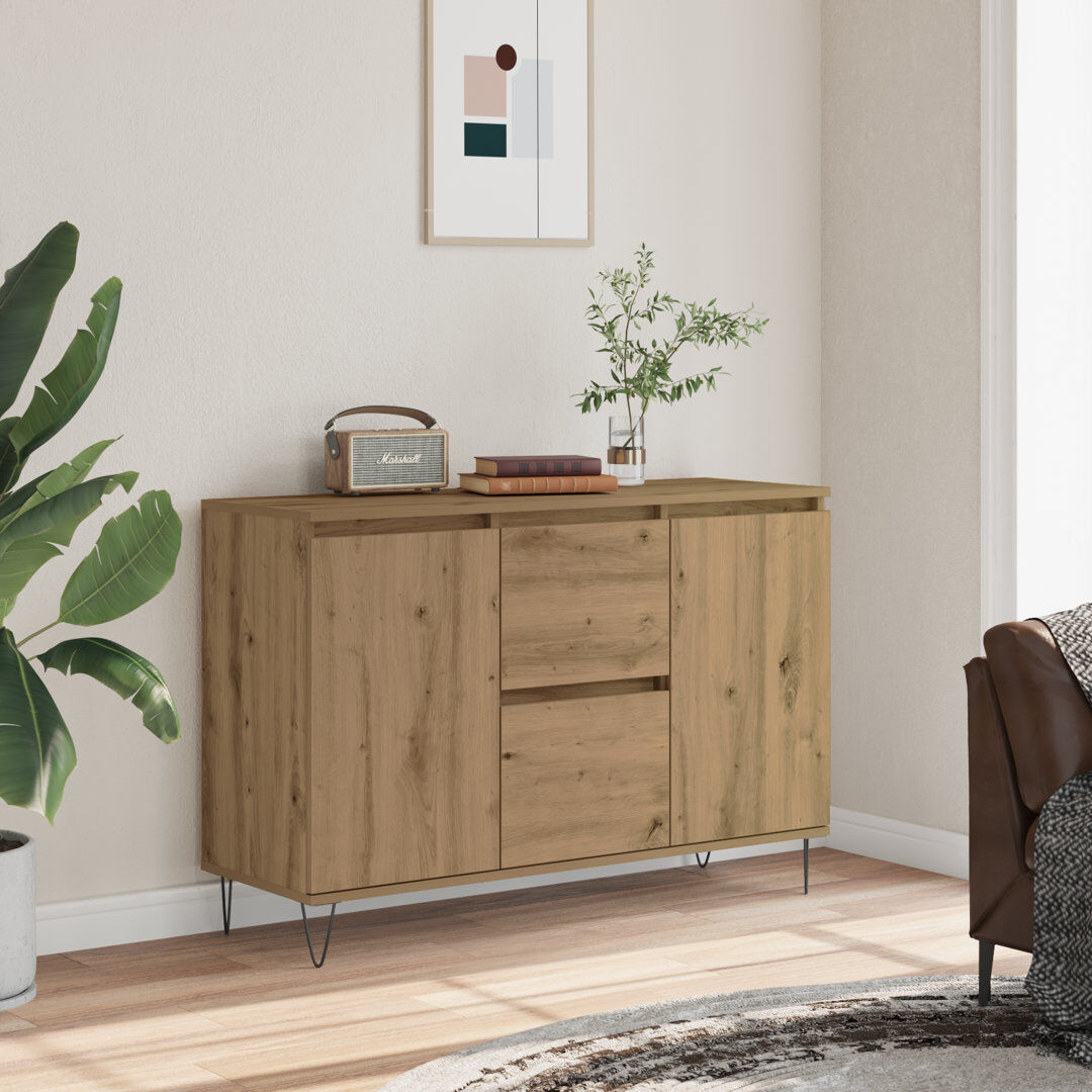 Borough Wharf Alannys 104 cm W Sideboard Artisan Oak 70cm H X 104cm W X 35cm D