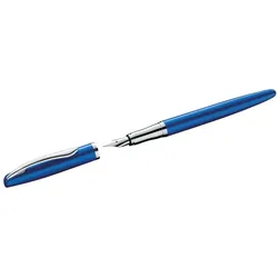 Pelikan Jazz Noble Elegance P36 Füllfederhalter Kartuschenfüllsystem Blau, Silber 1 Stück(e)