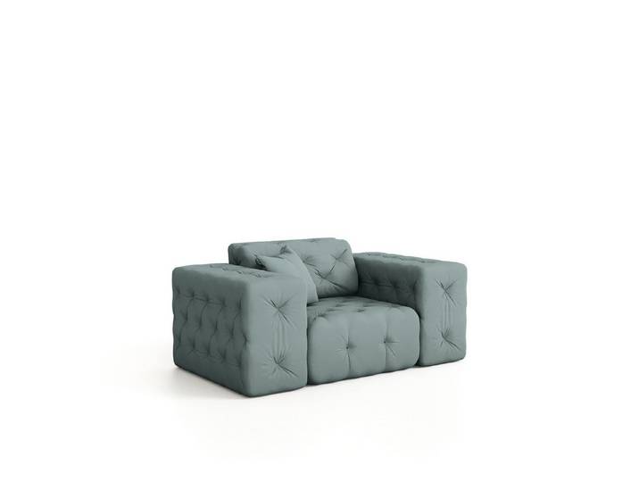 Fun Möbel Sessel Sessel CHANTAL in Stoff Opera Velvet (Designersessel Chantal incl. 1 Zierkissen)