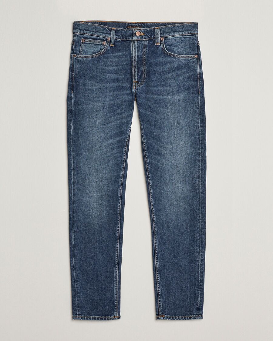 Nudie Jeans Lean Dean Jeans Troubled Sea men W34L30 Blå