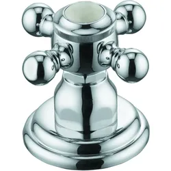 KLUDI 1926 Zwei-Wege-Umstellung, Kreuzgriff, Standmontage, 518480520, Farbe: Chrom