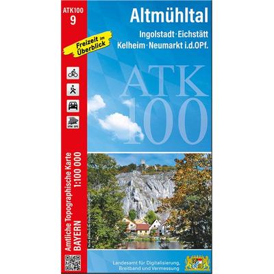 ATK100-9 Altmühltal (Amtliche Topographische Karte 1:100000), Sonstige von , Landesamt für Digitalisierung, Breitband und Vermessung, Bayern,