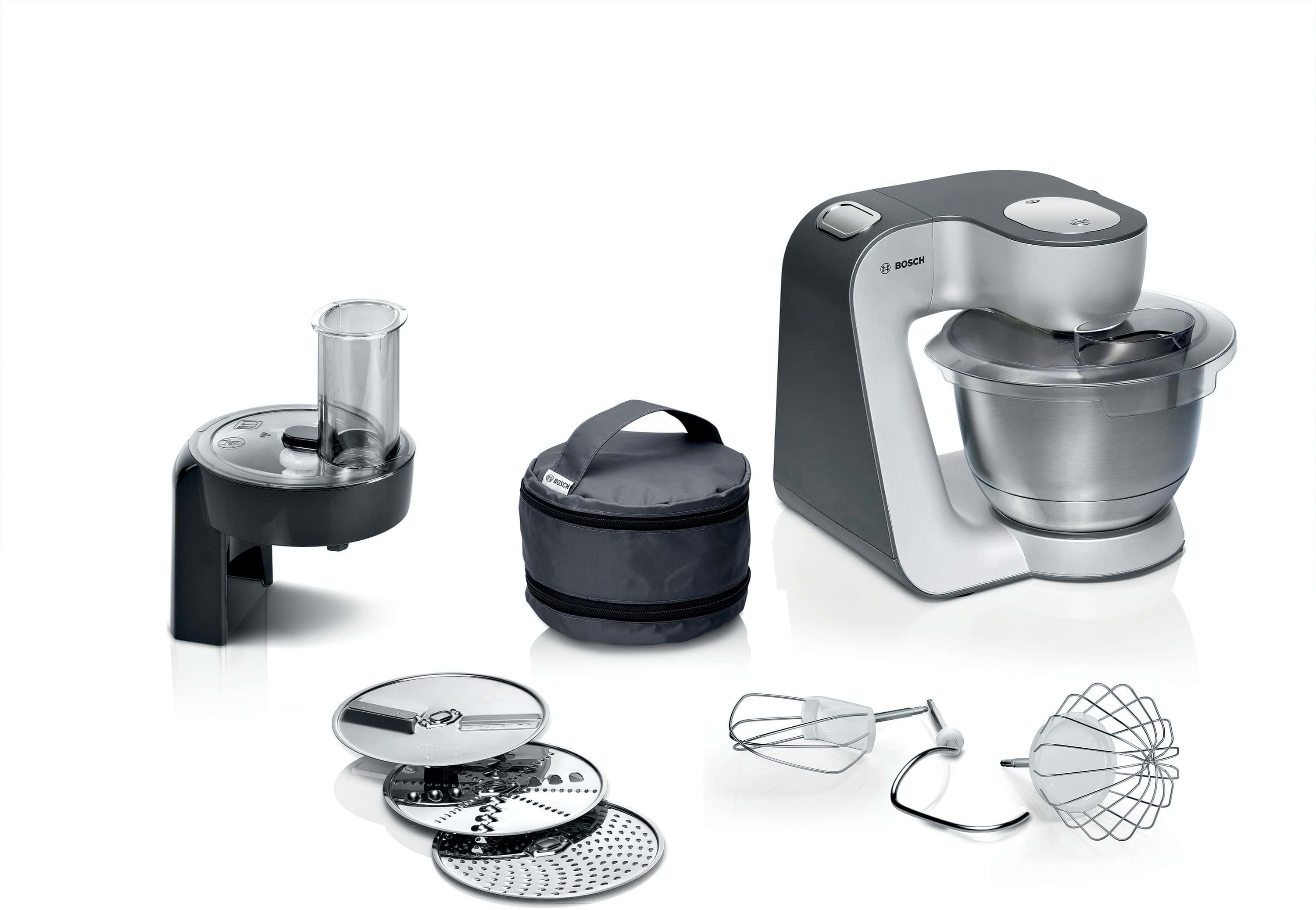 Bosch MUM58310 1000 W Küchenmaschine 3,9 l (Schwarz/Edelstahl)