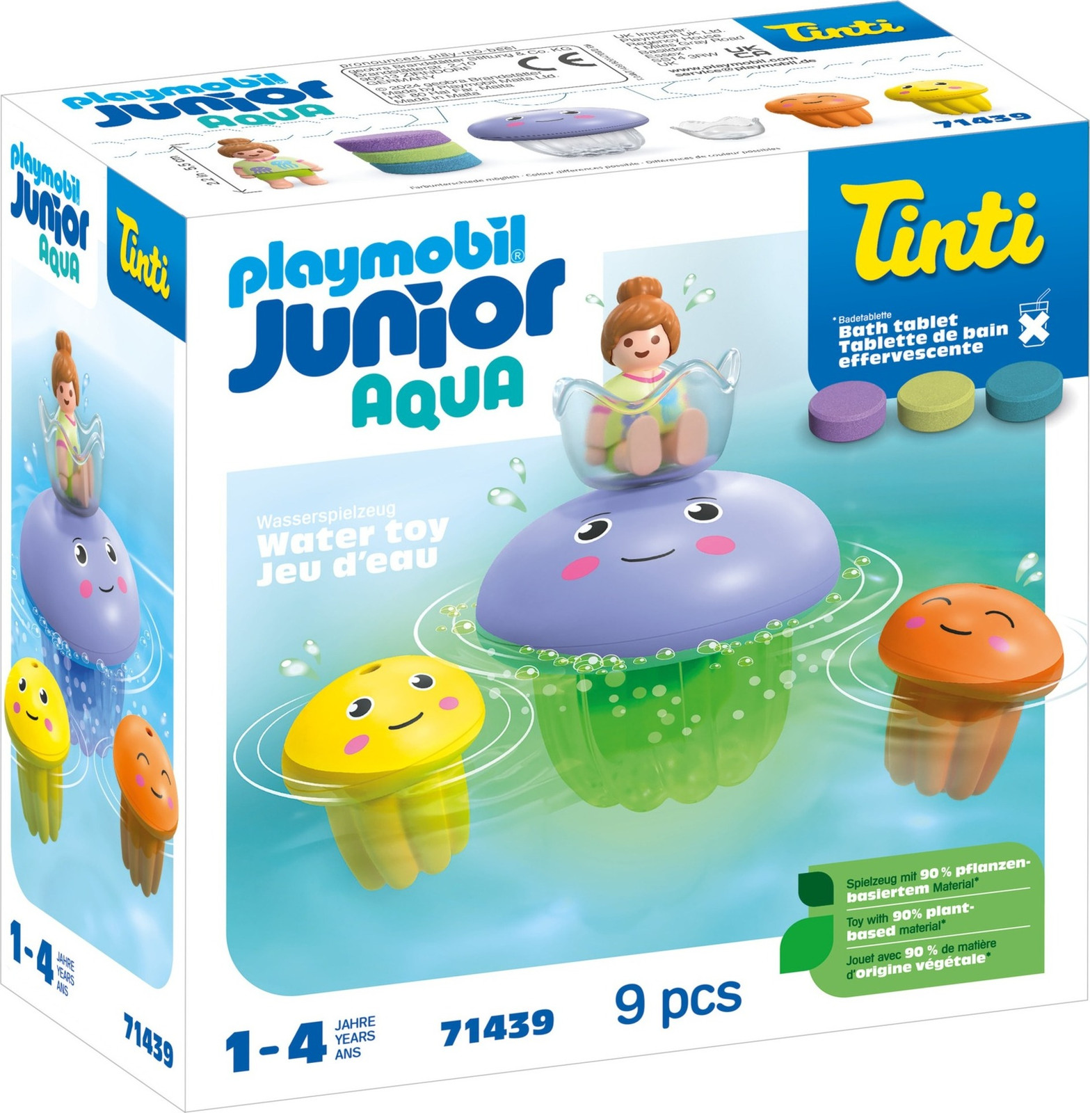 Playmobil Junior 71439 Jellyfish Family AQUA Tinti Badspeelgoed voor kinderen vanaf 12 maanden