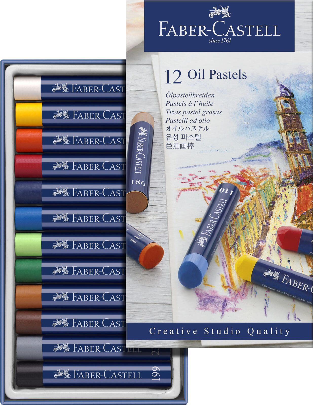 FABER-CASTELL Ölkreide Mehrfarbig 127012