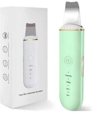 Uplift Essentials Ultrasonic Face Spatula And Blackhead Remover Skin Scrubber green