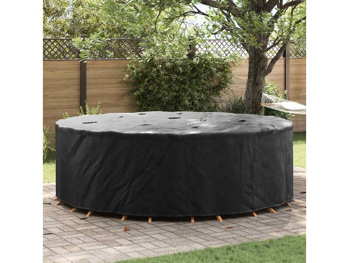 vidaXL Möbelbezug 279 x 279 x 71 cm 420D Oxford Stoff Rund Wasserdicht