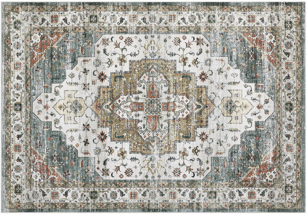 Brayden Studio Abstract Machine Printed Area Rug Beige Rectangle 240 x 340 cm