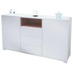 SIDEBOARD Skadu Bordeaux Hochglanz