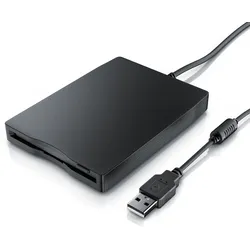 CSL Diskettenlaufwerk Externes USB Diskettenlaufwerk FDD 1,44MB (3,5) geeignet für PC