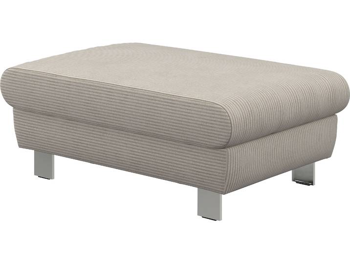 Hocker COTTA Komaris, B: 100 cm , beige (ivory), B:100cm H:45cm T:65cm, 88% POLYESTER (PES) 12% POLYAMID (PA), Hocker, Hocker, individuell zu kombinieren