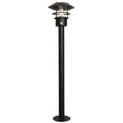 Elstead Lighting Helsingor Wegeleuchte mit PIR-Bewegungsmelder Schwarz E27 IP44