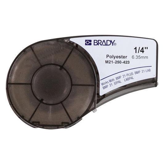 Brady Black on White Polyester tape (M21-250-423)