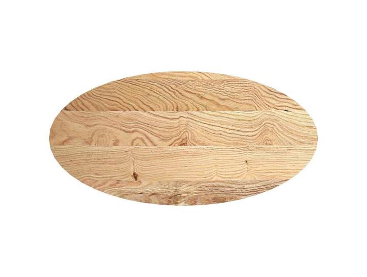 vidaXL Tischplatte Tischplatte 120x60x4 cm Massivholz Eiche Oval (1 St)