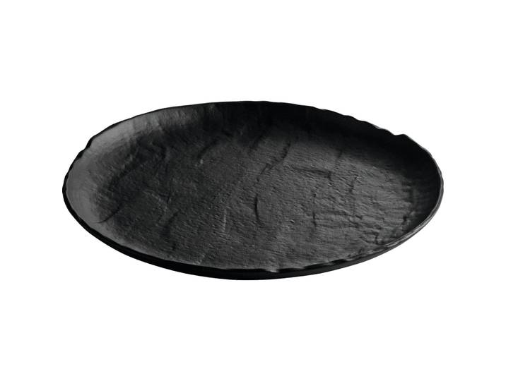 Chic Teller flach Livelli Black schwarz Porzellan D 26 cm 4 Stk