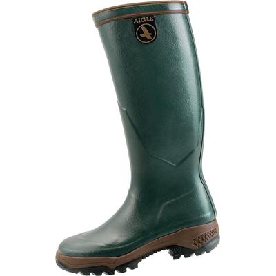 Gummistiefel AIGLE "Parcours 2", Damen, Gr. 45, grün (bronzefarben), Naturkautschuk, Schuhe Gummistiefel