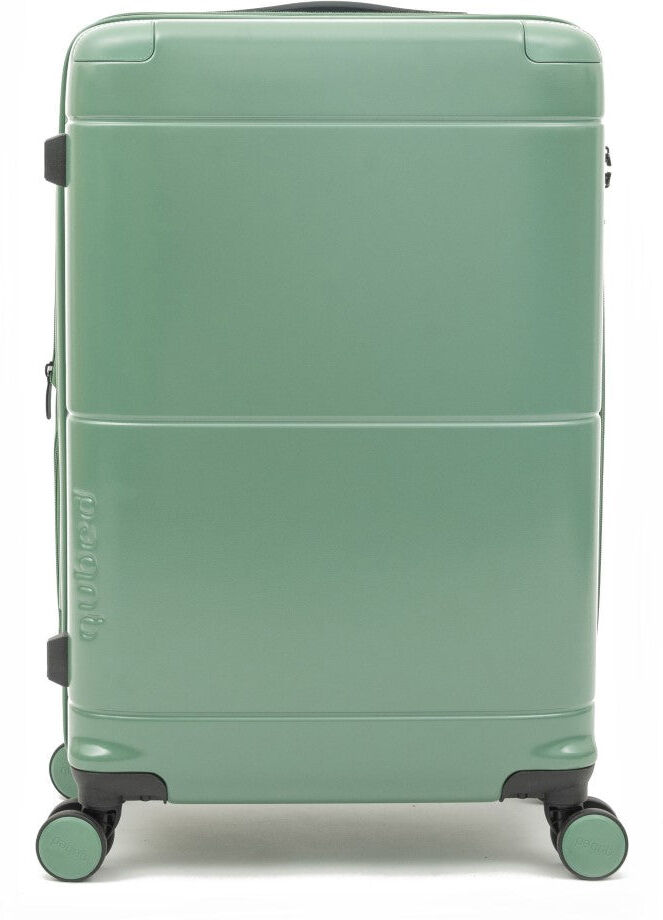 Qubed Nimbus 67cm Medium 4-Wheel Expandable Suitcase - Green