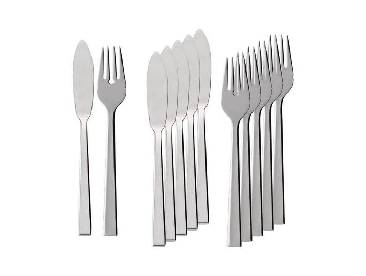 Villeroy & Boch Fischbesteck Victor Fischbesteck 12-tlg. (12-tlg), 6 Personen