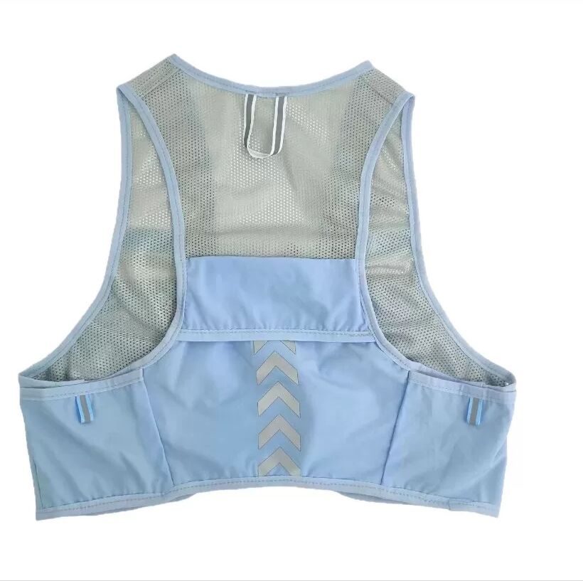 INF Marathon Trail Running Trinkweste Rucksack - Leicht, Reflektierend und Wasserabweisend Blau