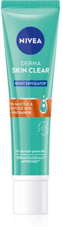 NIVEA Derma Skin Clear gentle night scrub 40 ml