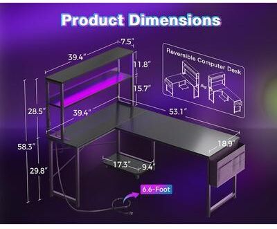 No L Shaped Desk Gaming Desk
