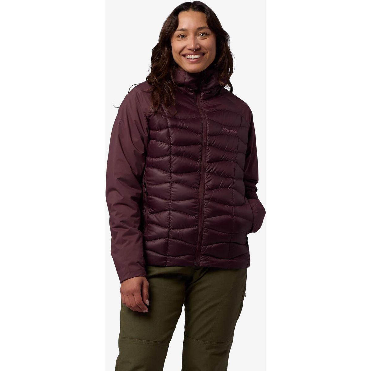 Marmot Wm's Gridlite Down Hoody black plum (42471) S M17043-42471-S