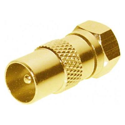 Shiverpeaks -BASIC-S--IEC-Stecker auf F-Stecker, vergoldet (Antennenkabel) (BS85323-G)